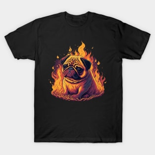 Fire pug T-Shirt